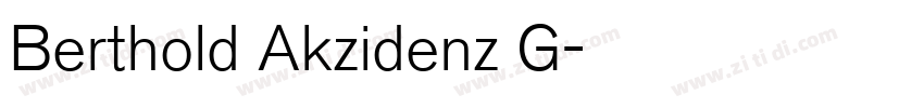 Berthold Akzidenz G字体转换